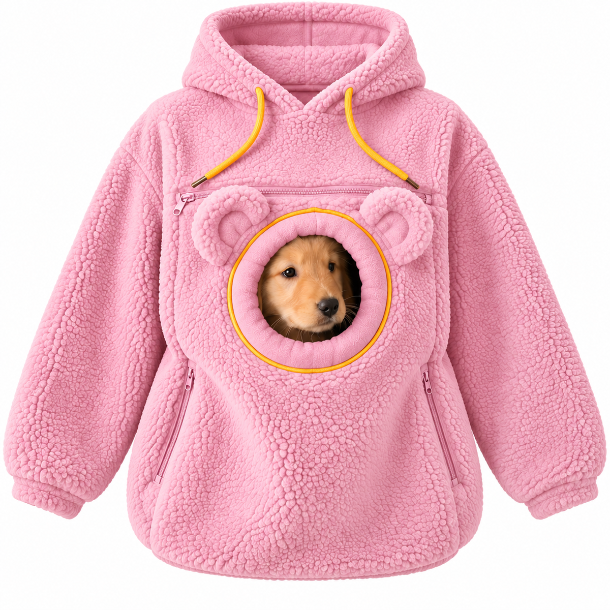 Evcil Hayvan Taşıma Cepli Kapüşonlu Sweatshirt