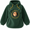 Evcil Hayvan Taşıma Cepli Kapüşonlu Sweatshirt