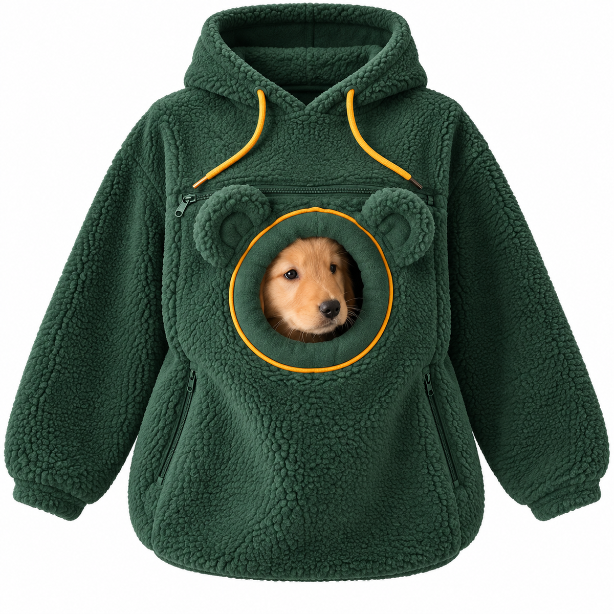 Evcil Hayvan Taşıma Cepli Kapüşonlu Sweatshirt